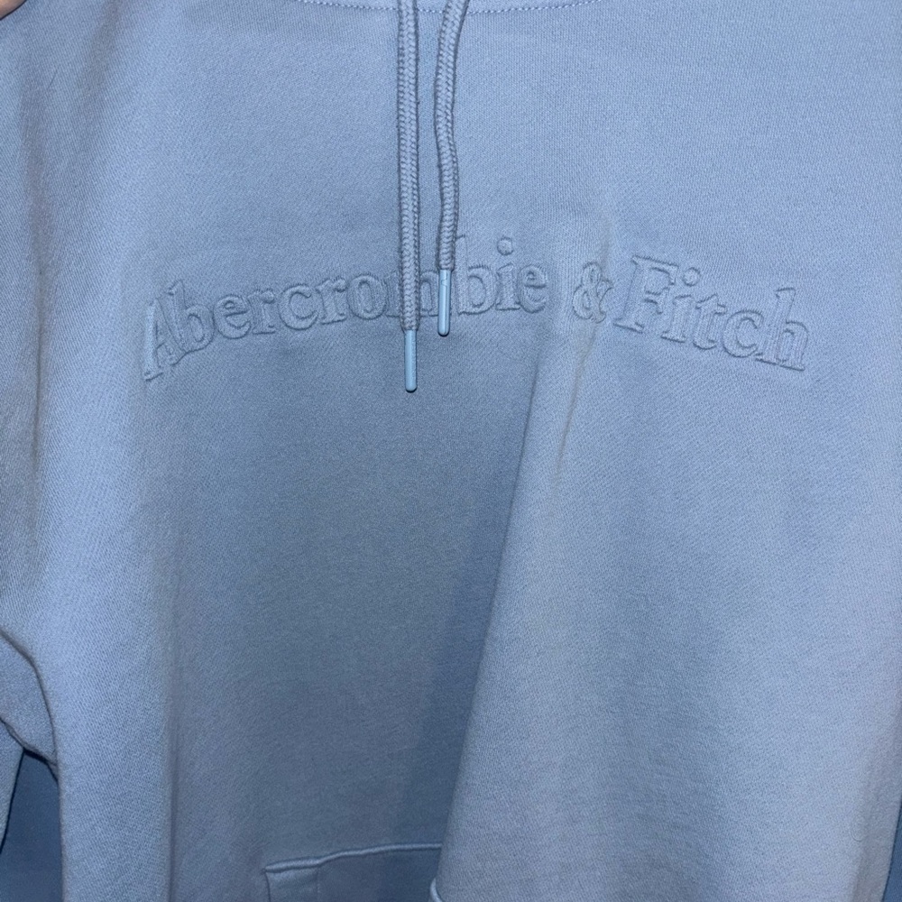 Mens light blue Abercrombie hoodie